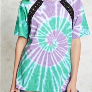 Forever 21 Lace up Tie Dye